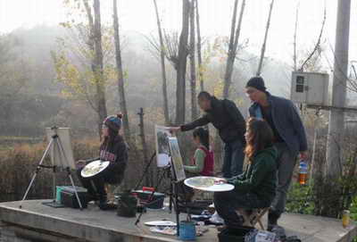 培黎学院艺术传媒系组织风景写生课