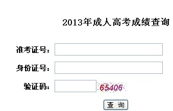 2013年湖北成人高考成绩查询入口-成人高考考