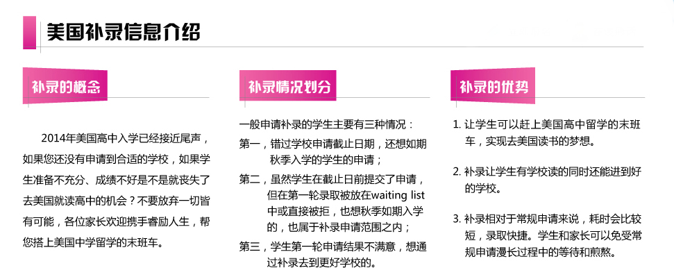 美国高中留学申请补录专场导语