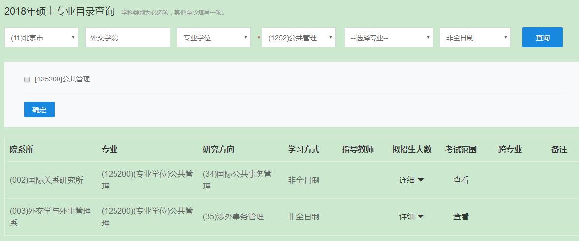 外交学院在职研究生