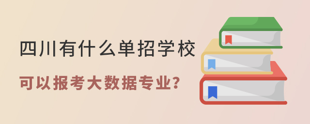 四川有什么单招学校可以报考大数据专业