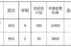 滨州学院乘务学院航空专业招生计划