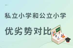 ˽��Сѧ�͹���Сѧ�����ƶԱ�