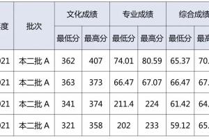 湖北理工学院艺术类专业分数线
