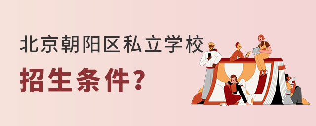 2023年北京朝阳区私立学校招生条件是什么?(幼升小、小升初阶段)