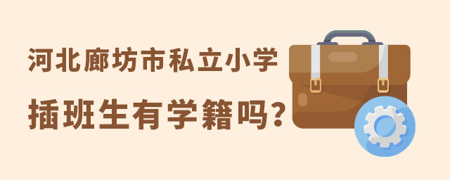 河北廊坊市私立小学插班生学籍