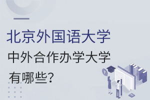 北京外国语大学中外合作大学有哪些?