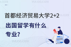 首都经济贸易大学2+2出国留学有什么专业？