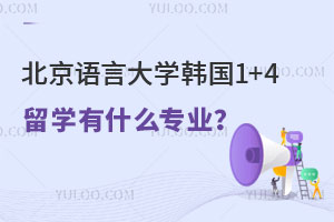 北京语言大学韩国1+4留学有什么专业？
