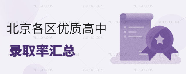 北京各区优质高中录取率汇总