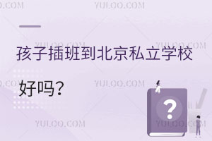 孩子插班到北京私立学校好吗?怎么办理?