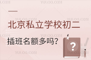 北京私立学校初二插班名额多吗?想插班要符合这些条件!