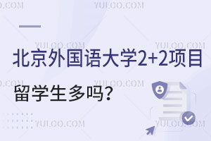 北京外国语大学2+2项目留学生多吗？