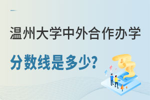 温州大学中外合作办学分数线是多少？