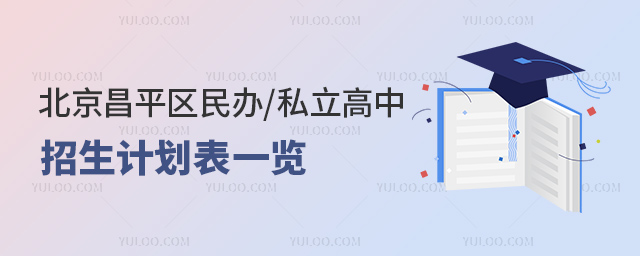 北京昌平区2023年民办私立高中招生计划表