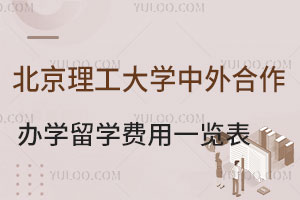 北京理工大学中外合作办学留学费用一览表