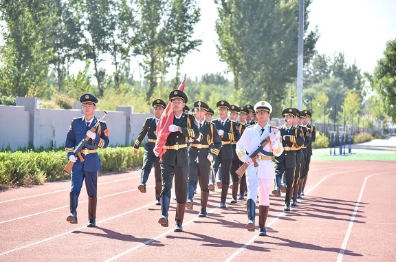 青春向党，强国有我——益田翰德学校全校升旗仪式