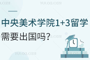 中央美术学院国际本科1+3留学项目需要出国吗？