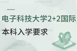 电子科技大学2+2国际本科入学要求有哪些？