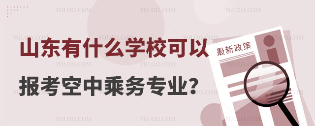 山東有什么學校可以報考空中乘務專業?