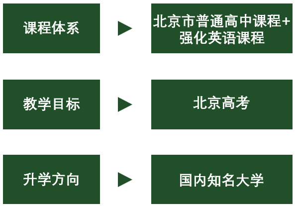 北京通州树人学校高中部招生班型,