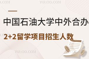 中国石油大学中外合办2+2留学项目招生人数是多少？