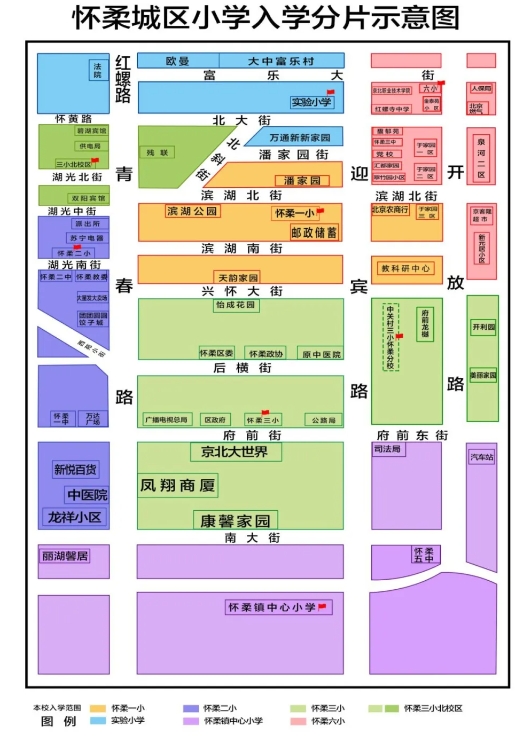 怀柔区小学学区划分