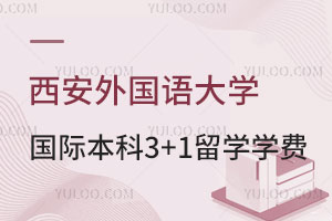 西安外国语大学中外合作办学国际本科3+1留学学费是多少？