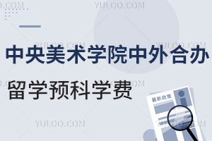 中央美术学院中外合作办学留学预科学费是多少？