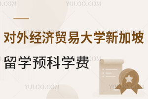 对外经济贸易大学新加坡留学预科学费是多少？