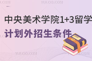中央美术学院1+3留学计划外招生条件是什么？