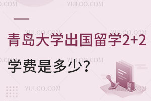 青岛大学出国留学2+2项目学费是多少？