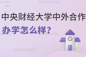 中央财经大学中外合作办学怎么样？适合报吗？
