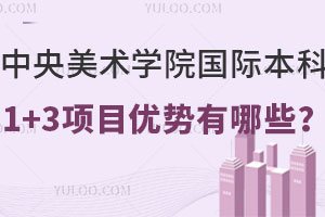 中央美术学院国际本科1+3项目优势有哪些？