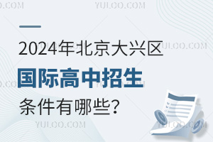  What are the enrollment conditions for international high schools in Daxing District of Beijing in 2024?