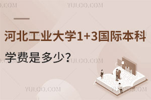 2024年河北工业大学1+3国际本科学费是多少？