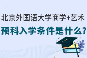 2024年北京外国语大学商学+艺术留学预科入学条件是什么？