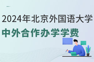 2024年北京外国语大学中外合作办学学费一年
