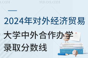 2024年对外经济贸易大学中外合作办学录取分数线是多少？