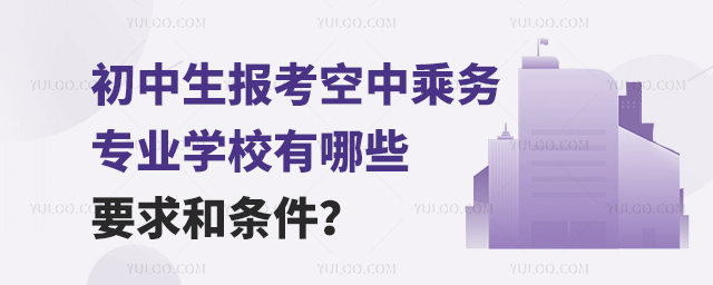 初中生報考空中乘務專業學校有哪些要求和條件?
