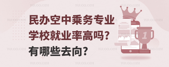 民辦空中乘務(wù)專業(yè)學(xué)校就業(yè)率高嗎?有哪些去向?