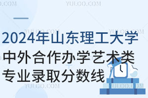 2024年山东理工大学中外合作办学艺术类专业录取分数线