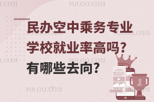 民辦空中乘務專業學校就業率高嗎?有哪些去向?