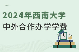 2024年西南大学中外合作办学学费