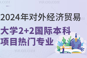 2024年对外经济贸易大学2+2国际本科项目热门专业有哪些？