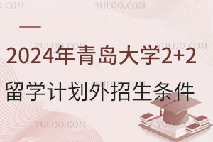 2024年青岛大学2+2留学计划外招生条件