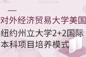 对外经济贸易大学美国纽约州立大学2+2国际本科项目培养模式