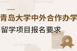 青岛大学中外合作办学留学项目报名要求是什么？