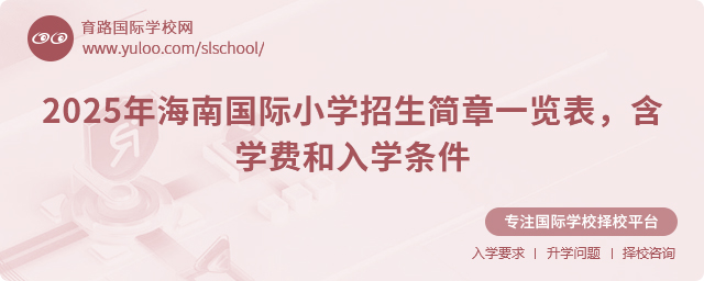 2025年海南国际小学招生简章一览表,含学费和入学条件