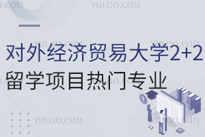 对外经济贸易大学2+2留学项目热门专业有哪些？